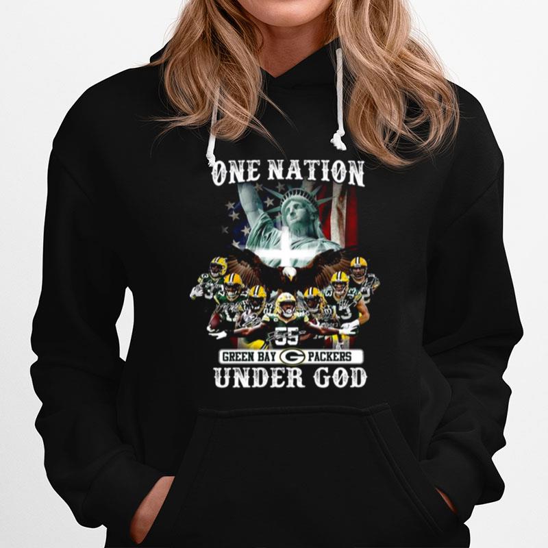 One Nation Green Bay Packers Under God Hoodie