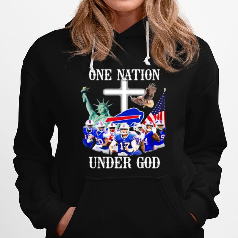 One Nation Under God Bills Buffalo Team Football Hoodie