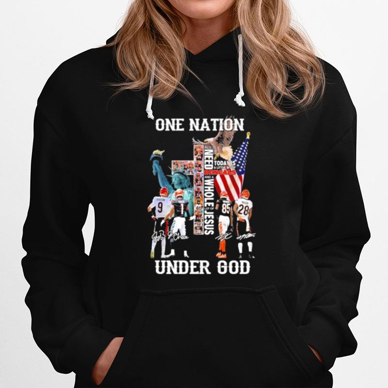 One Nation Under God Cincinnati Bengals 2022 Hoodie