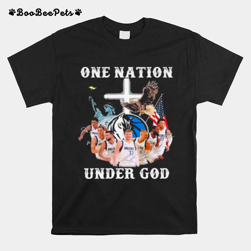 One Nation Under God Dallas Cowboys Signature T-Shirt