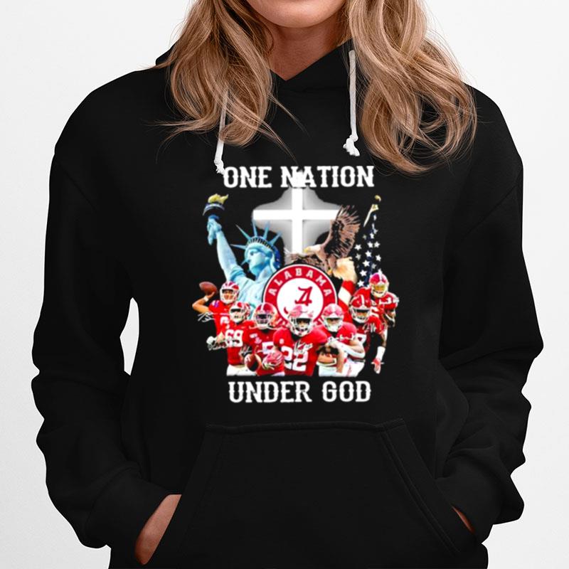 One Nation Under God Football Team Alabama Hoodie