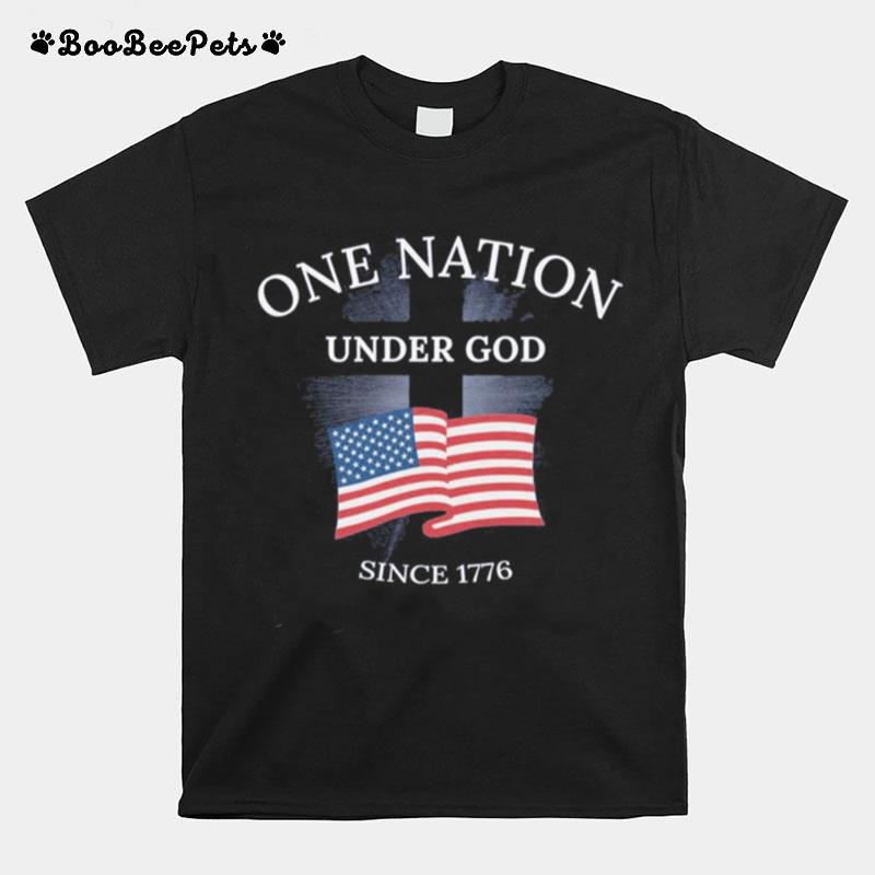 One Nation Under God Since 1776 America Flag T-Shirt