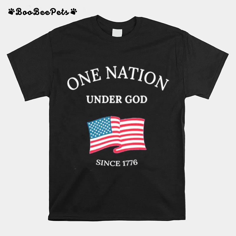 One Nation Under God Since 1776 American Flag T-Shirt