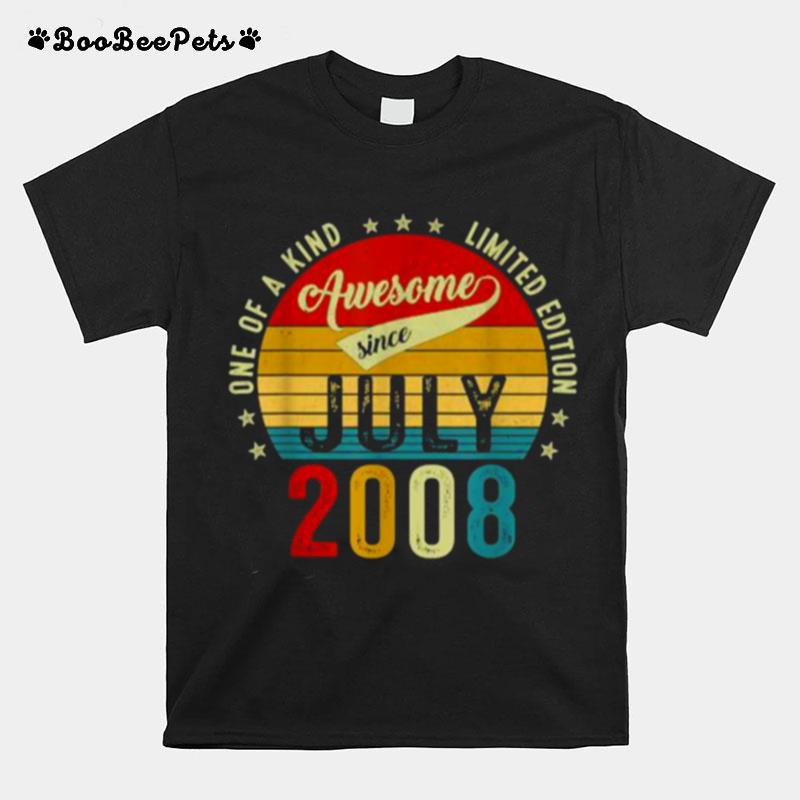 One Of A Kind Limited Edition Awesone Since July 2008 13 Years Old Vintage T-Shirt