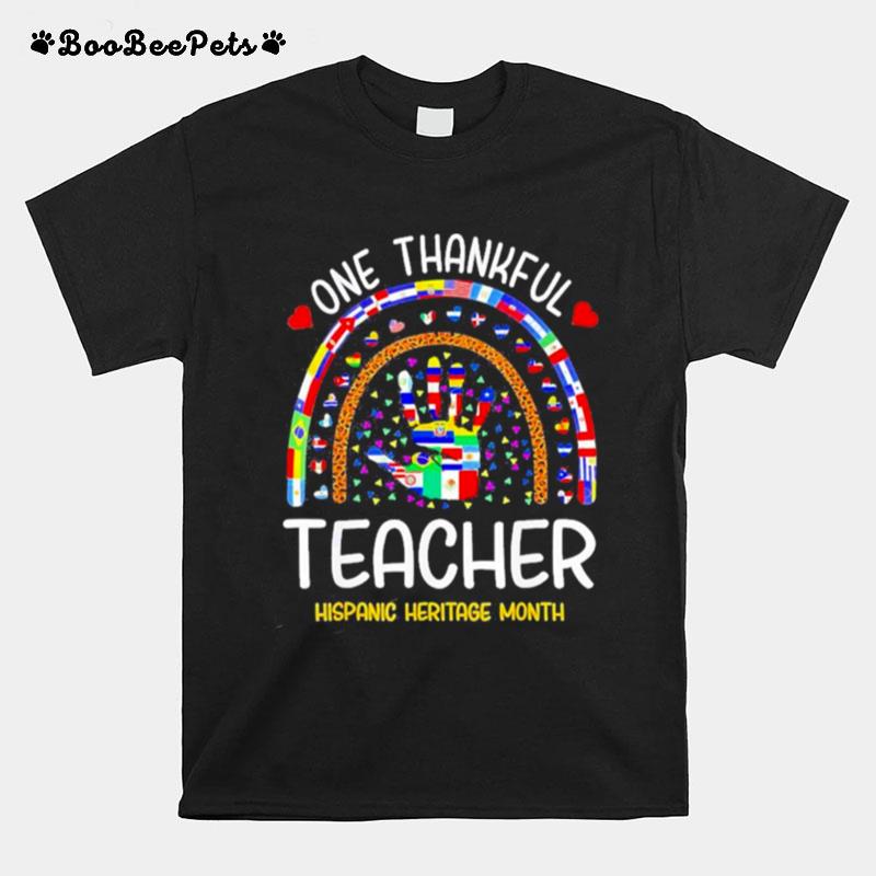 One Thankful Teacher Hispanic Heritage Month T-Shirt