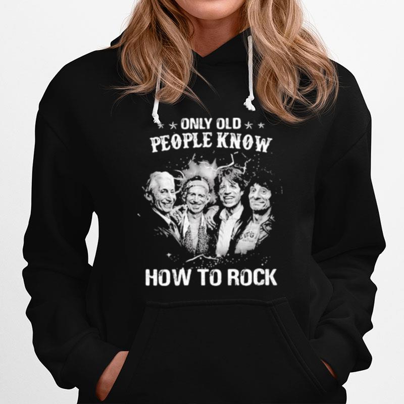 Only Old People Know How To Rock Band Music Hoodie