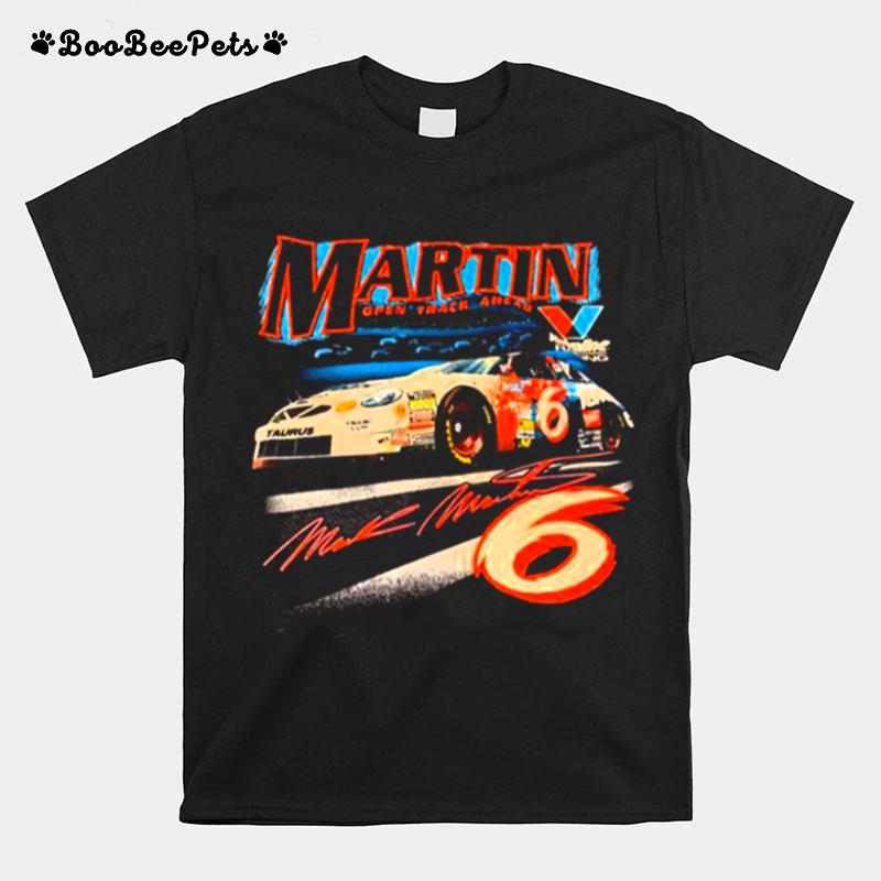 Open Track Ahead Retro Nascar Car Racing Mark Martin T-Shirt