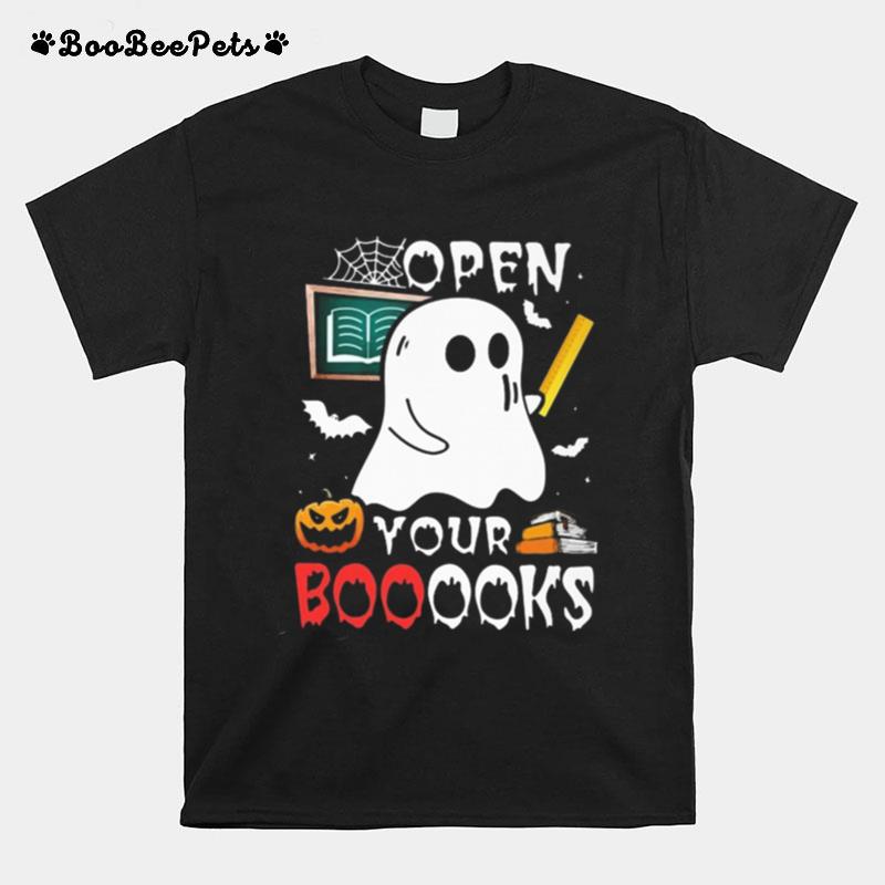 Open Your Booooks Halloween T-Shirt
