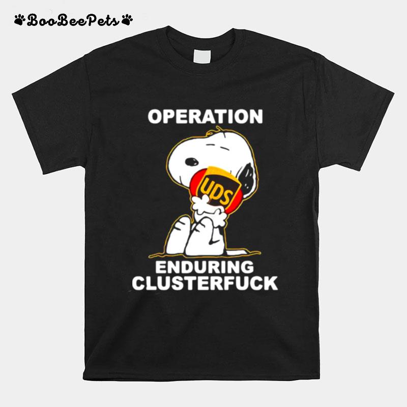 Operation Enduring Clusterfuck Snoopy Hug Logo T-Shirt