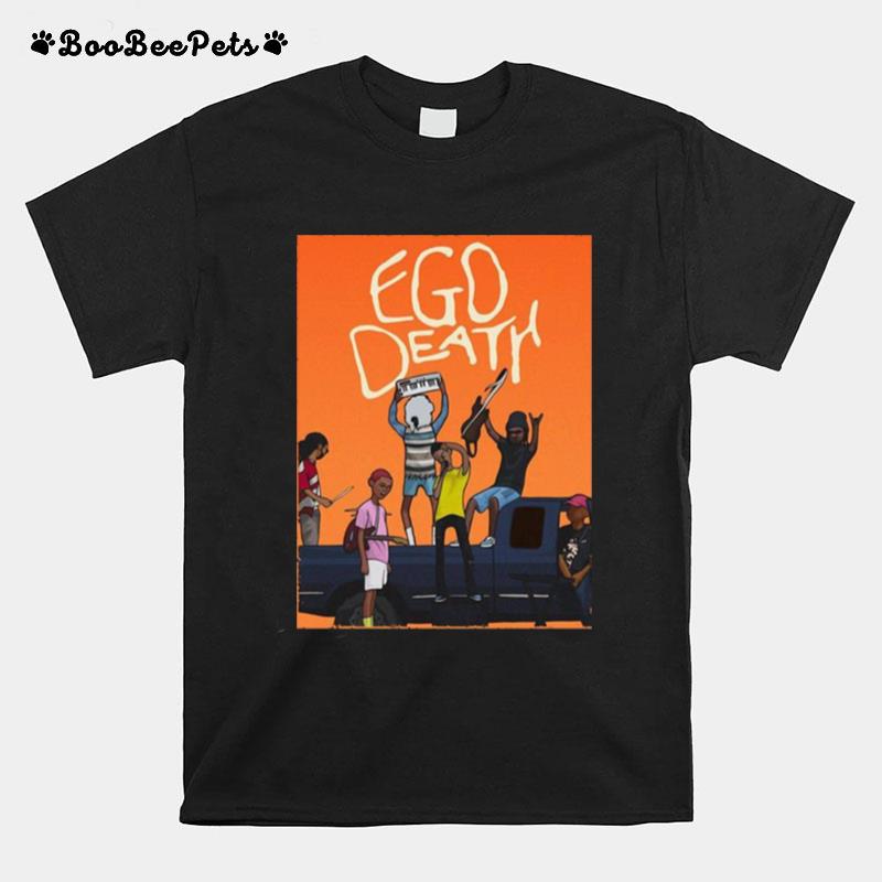 Orange Ego Death The Internet Band T-Shirt