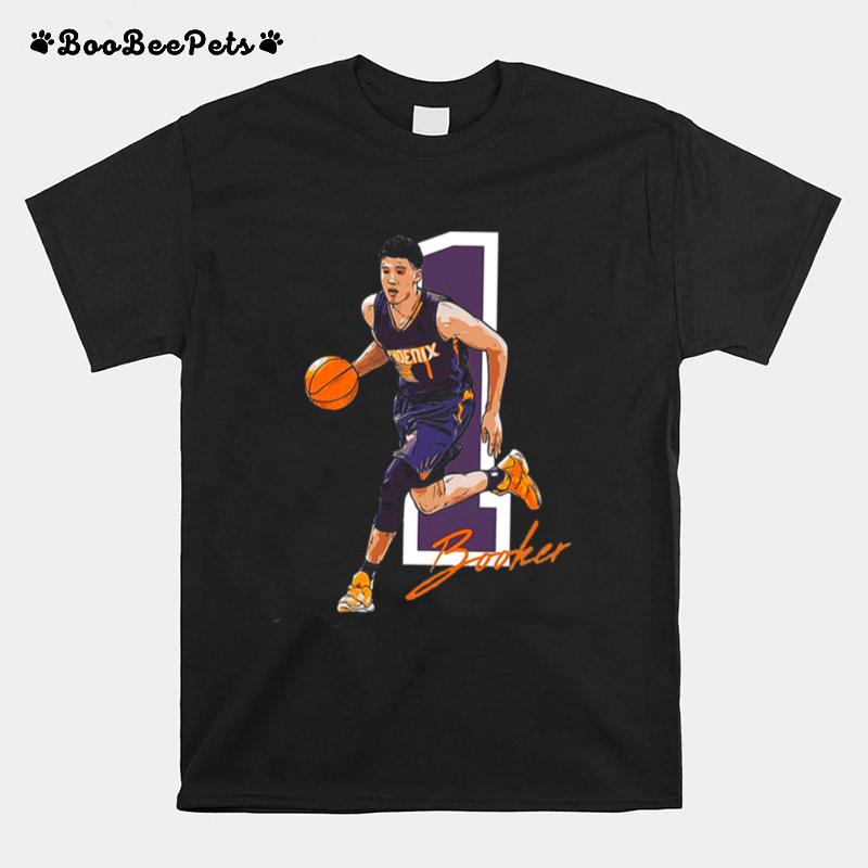 Orange Signature Devin Booker Basketball T-Shirt