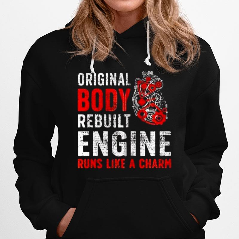 Original Body Rebuilt Engine Runs Like A Charm Open Heart Surgery Recovery Zip Hoodie