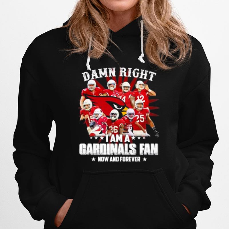 Original Damn Right I Am A St. Louis Cardinals Fan Now And Forever Hoodie