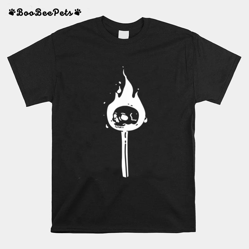 Original Devil Skull Matchstick On Fire T-Shirt