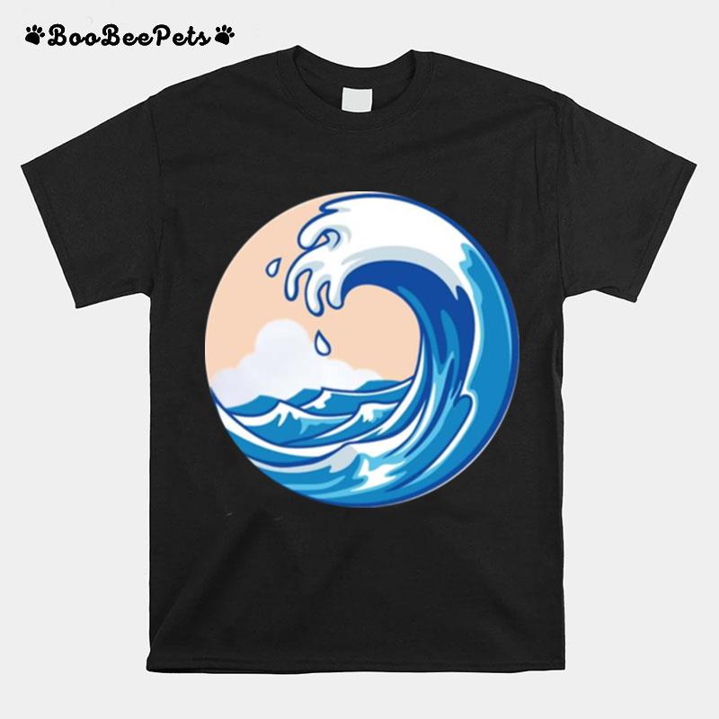 Overnight Waves Colored T-Shirt