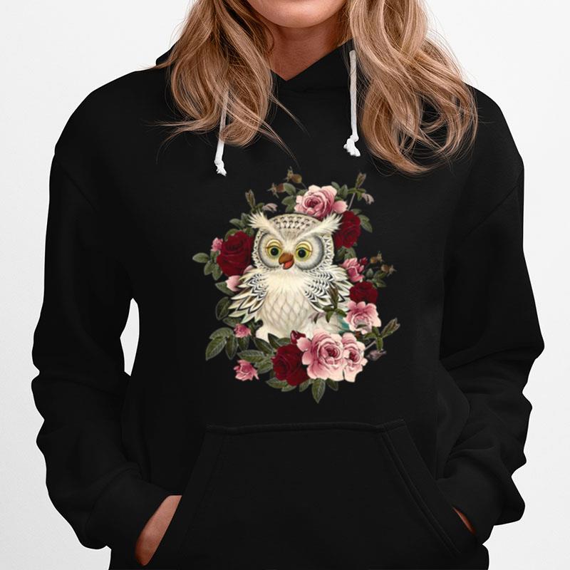 Owl And Rose Hoodie