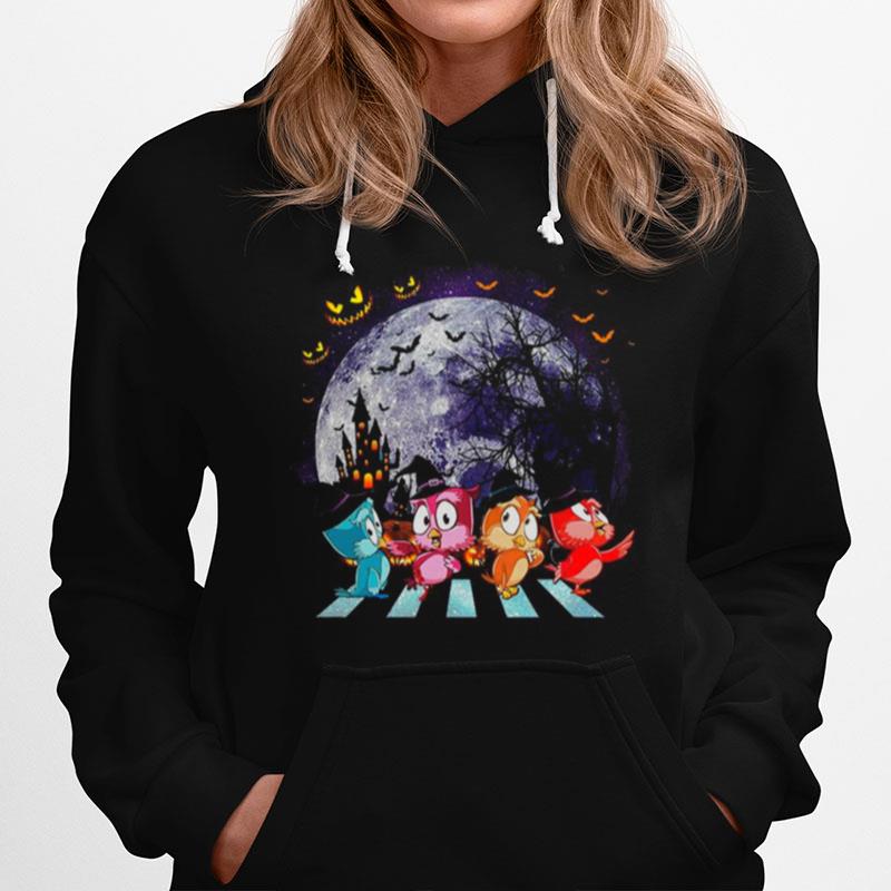 Owl Colorful Abbey Road Happy Halloween Hoodie