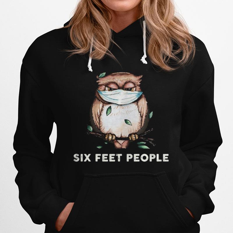 Owl Mask Six Feet People Hoodie