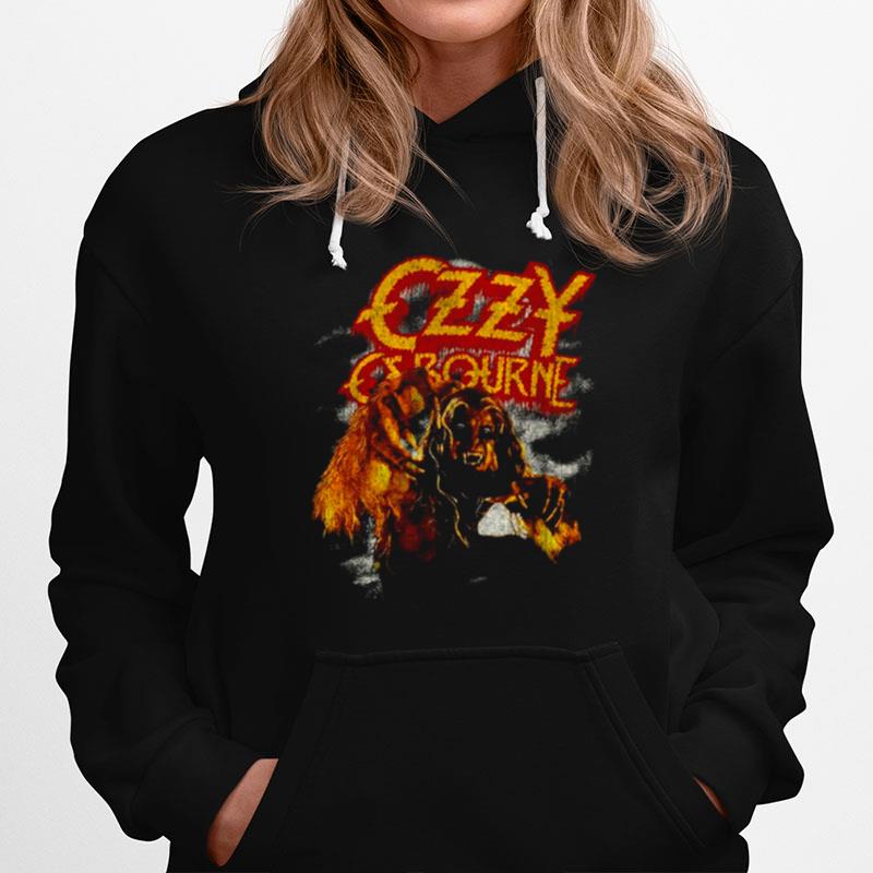 Ozzy Osbourne Bark At The Moon Blizzard Of Ozz Hoodie