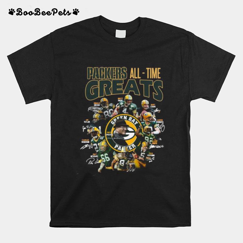 Packers All Time Greats Team Signature T-Shirt