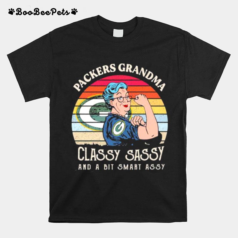 Packers Grandma Classy Sassy And A Bit Smart Assy Vintage T-Shirt