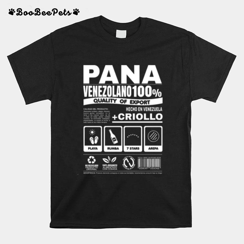 Pana Venezolano Funny Venezuela T-Shirt