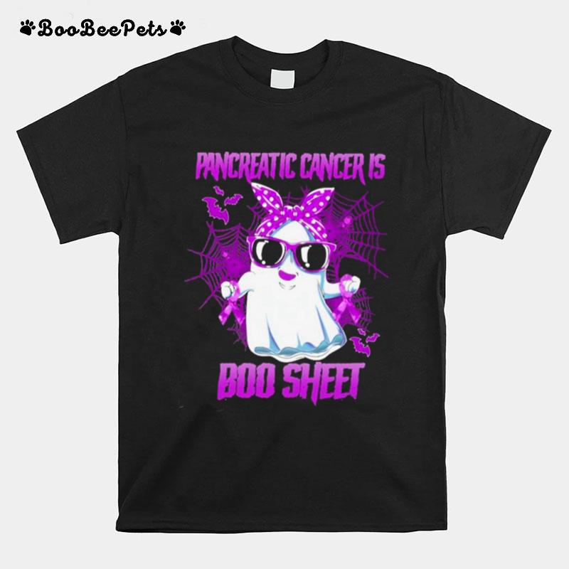 Pancreatic Cancer Is Boo Sheet Happy Halloween T-Shirt