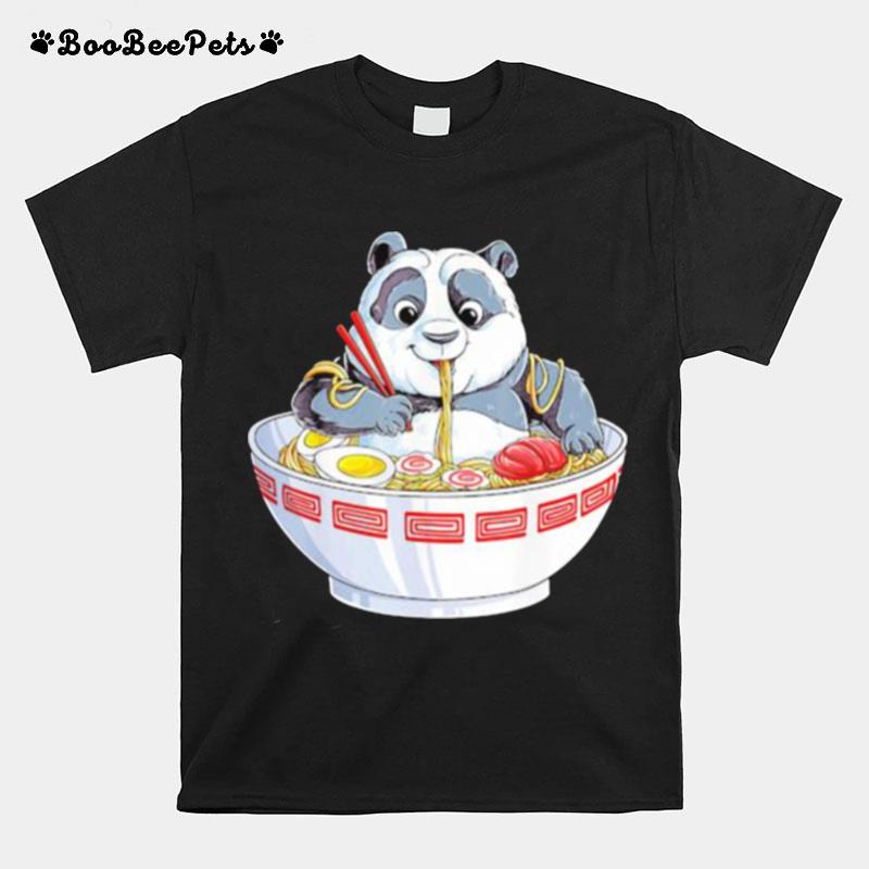 Panda Eating Noodle T-Shirt
