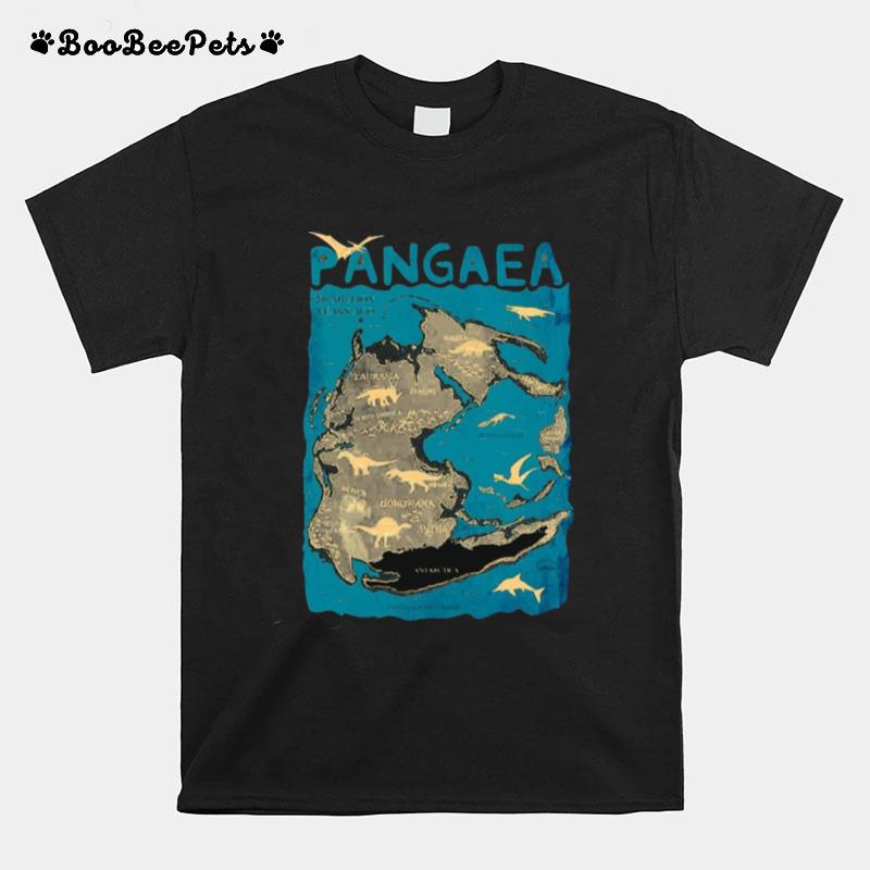 Pangaea 200 Million Years Ago Laurasia Europe North America Gondwana India T-Shirt