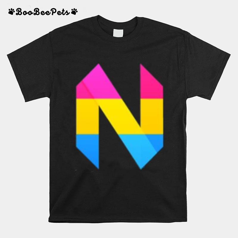 Pansexual Pride Neovim Logo T-Shirt