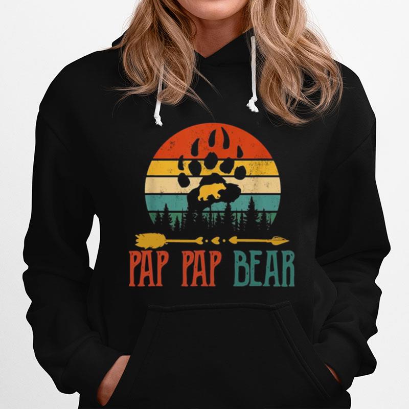 Pap Pap Bear Best Fathers Day Gift Vintage Hoodie