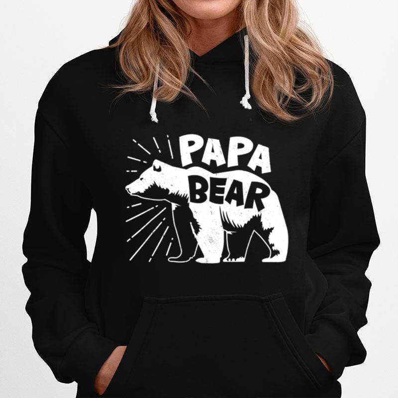 Papa Bear Best Dad Fathers Day Father Hoodie