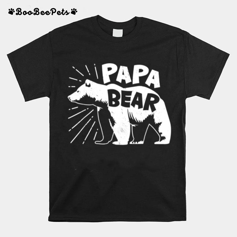 Papa Bear Best Dad Fathers Day Father T-Shirt