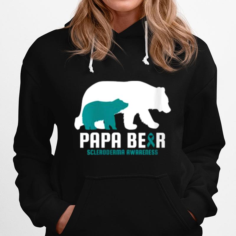 Papa Bear Scleroderma Awareness Hoodie