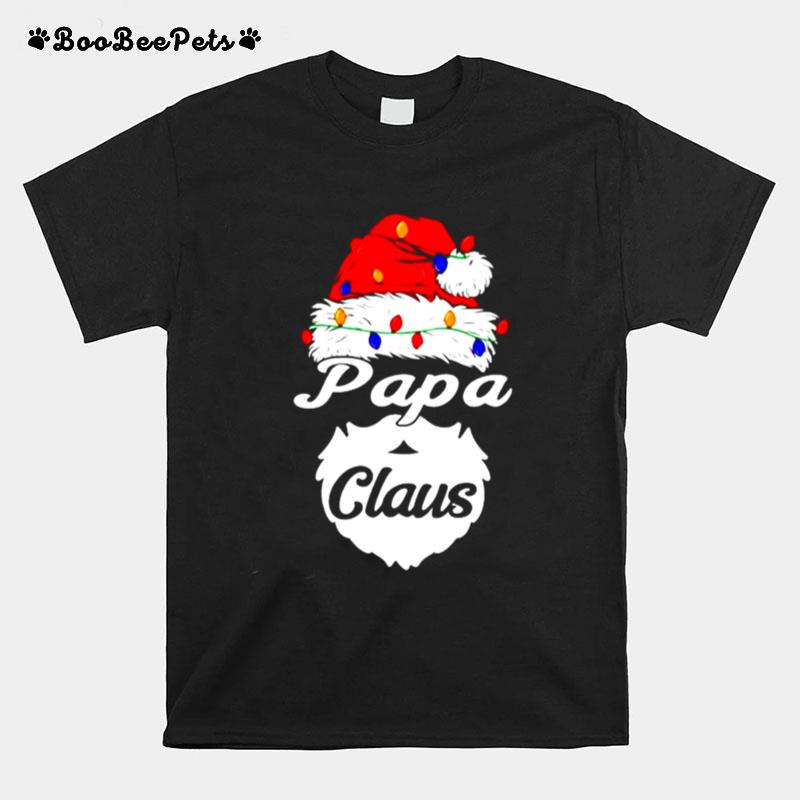 Papa Claus Christmas Lights T-Shirt