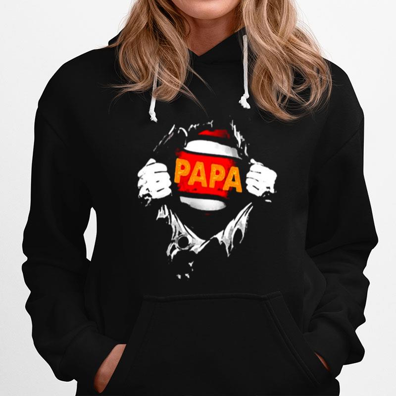 Papa Superhero Tear Hoodie