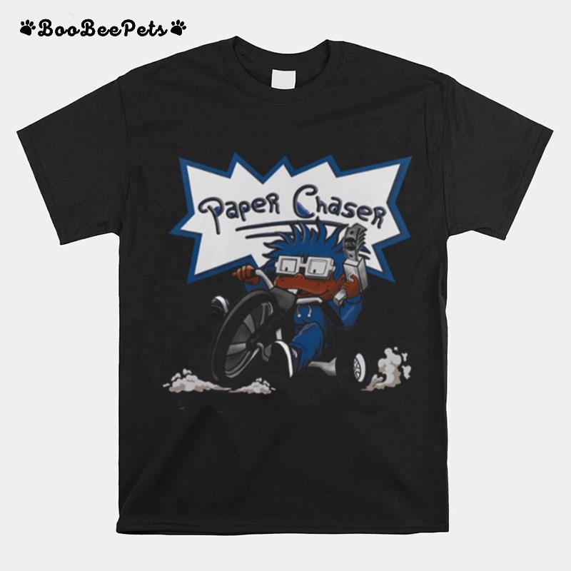 Paper Chaser Match Jordan 13 Retro Brave Blue T-Shirt