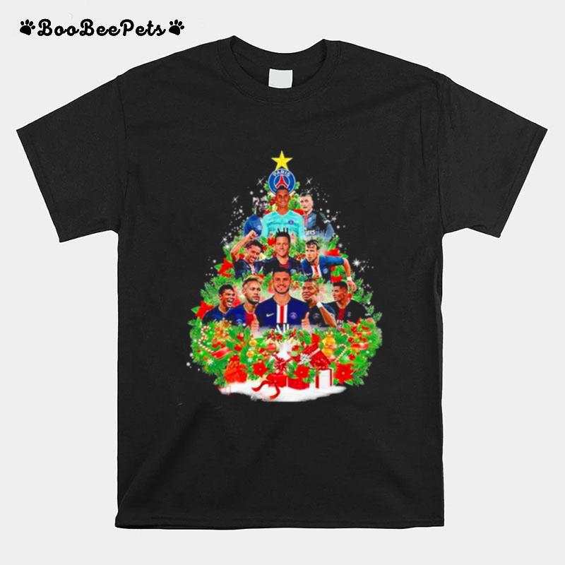 Paris Saint Germain Football Club Christmas Tree T-Shirt