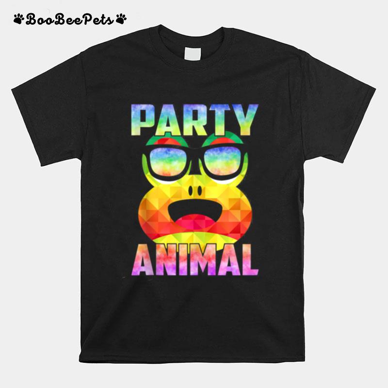 Party Animal Frog Toad Reptile Rave Edm Tie Dye T-Shirt