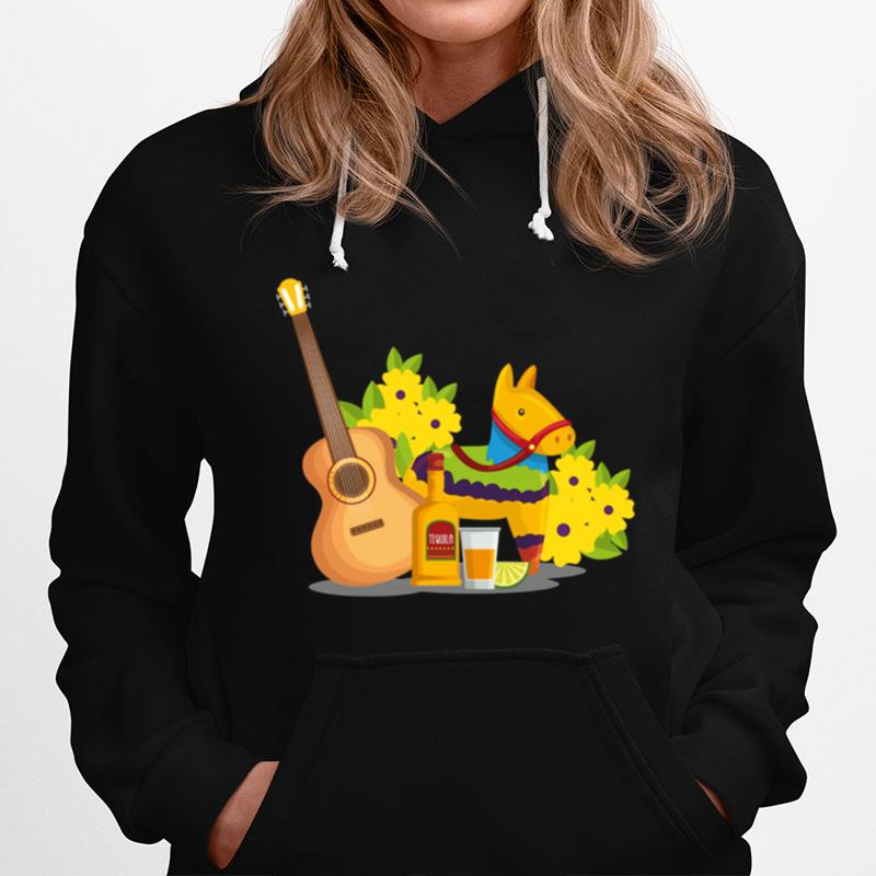 Party Tequila Guitar Day Of The Dead In Mexican Holiday Hoodie