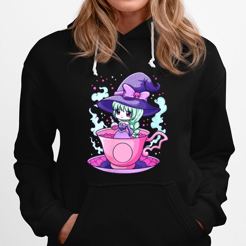 Pastel Goth Cute Creepy Witchy Girl Aesthetic Anime Girl Hoodie