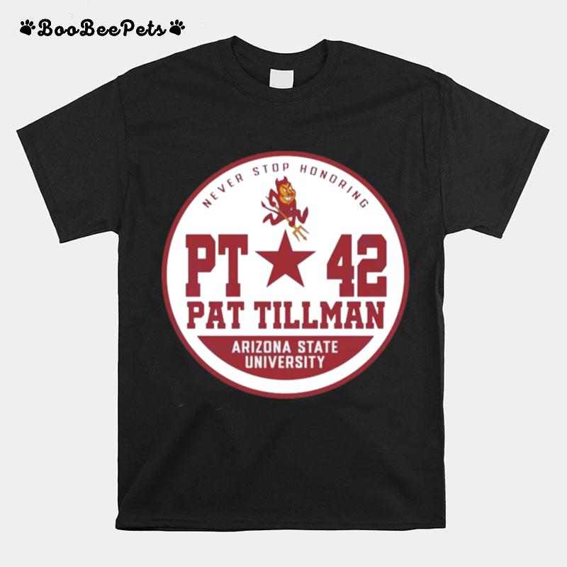 Pat Tillman Gold Arizona State Sun Devils Circle T-Shirt