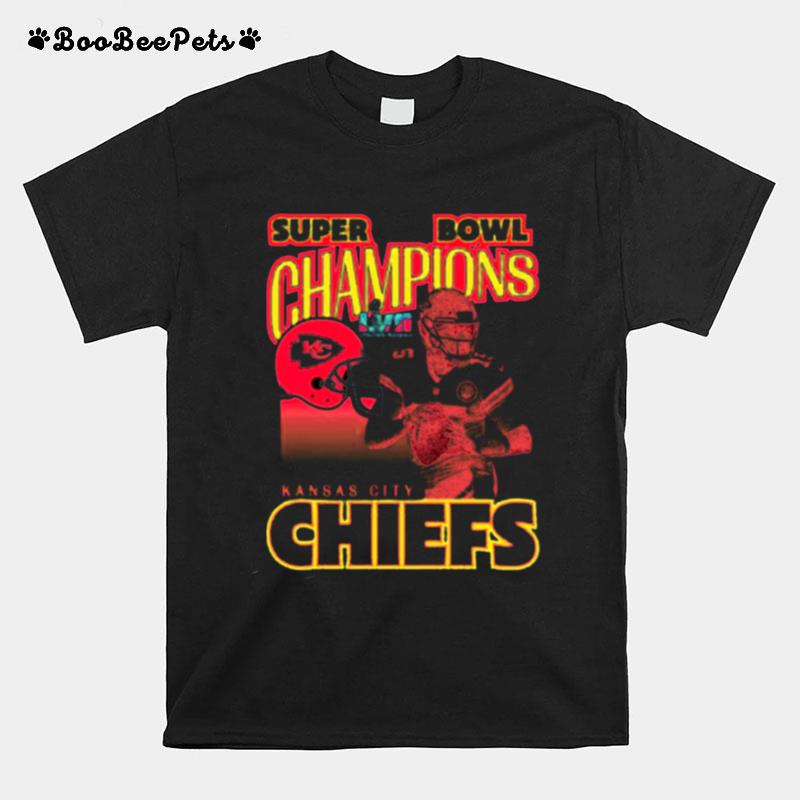 Patrick Mahomes Super Champions Of Lvii Kansas City Chiefs T-Shirt