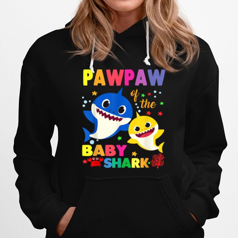 Pawpaw Of The Baby Shark Birthday Pawpaw Shark Hoodie