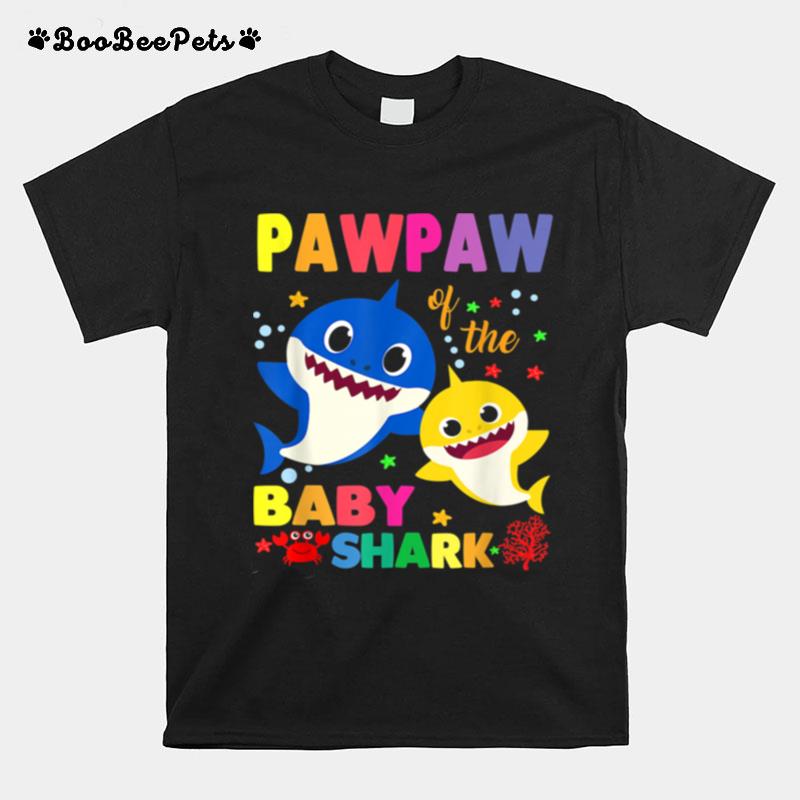 Pawpaw Of The Baby Shark Birthday Pawpaw Shark T-Shirt