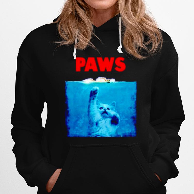 Paws Cat Kitten Meow Parody Hoodie