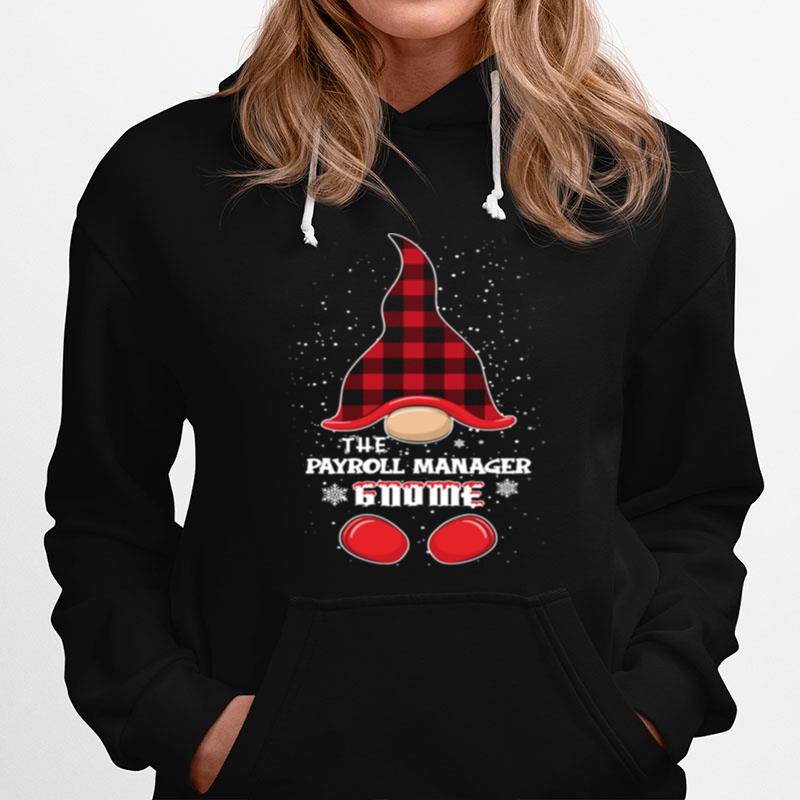 Payroll Manager Gnome Buffalo Plaid Matching Christmas Hoodie