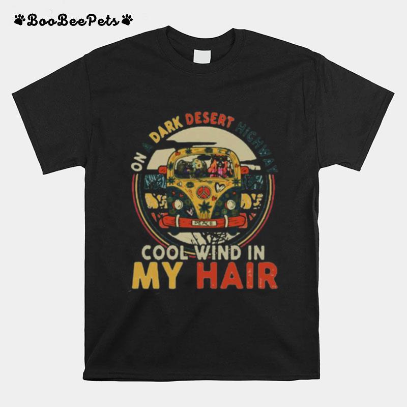 Peace Bus Elephant On A Dark Desert Highway Cool Wind In My Hair T-Shirt