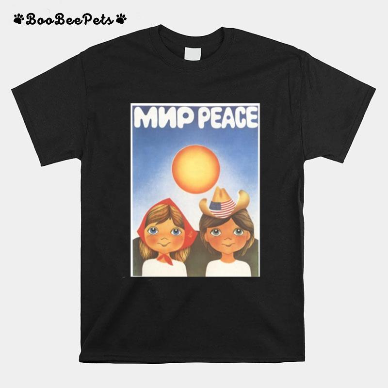 Peace For Children Cold War Ussr Cccp Soviet Union Propaganda T-Shirt