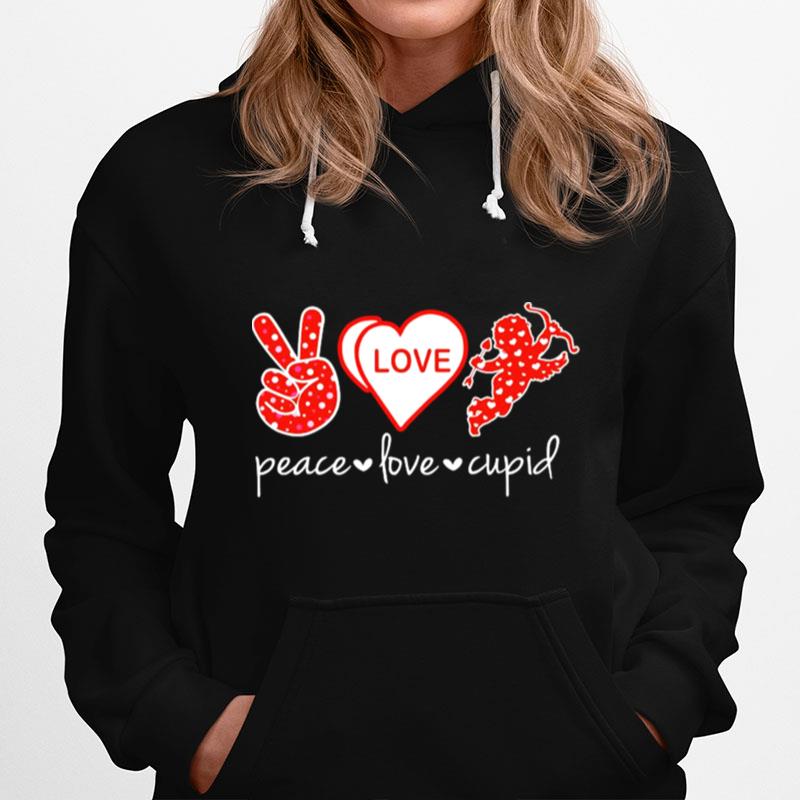 Peace Love And Cupid Hoodie